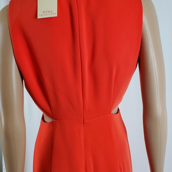 Trina Turk orange dress size 4(S) - Picture 4 of 6
